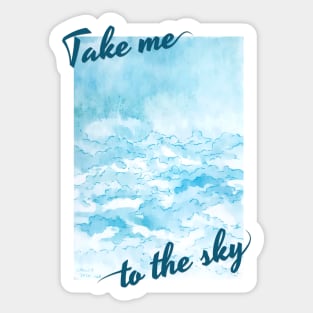 Take Me To The Sky- BTS Wings Sticker